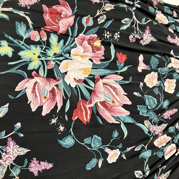 ASOS Maternity Floral Keyhole Maxi Dress Womens Size 6 Black - Picture 8 of 13